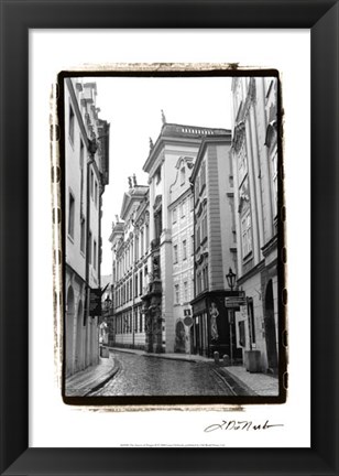 Framed Streets of Prague II Print