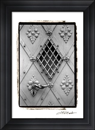 Framed Distinguished Doors I Print