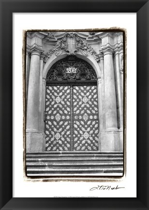 Framed Prague Passageway V Print