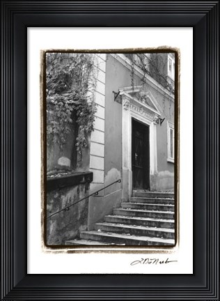 Framed Passing through Prague I Print