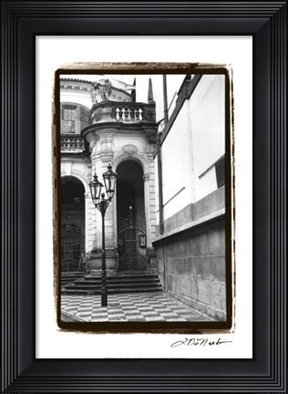 Framed Passing through Prague III Print