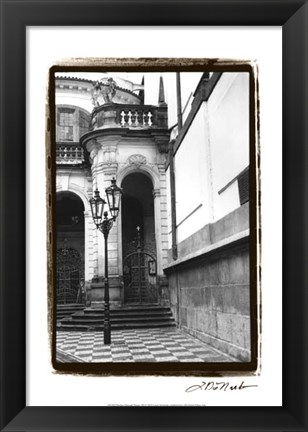 Framed Passing through Prague III Print