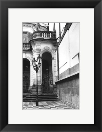 Framed Passing through Prague III Print
