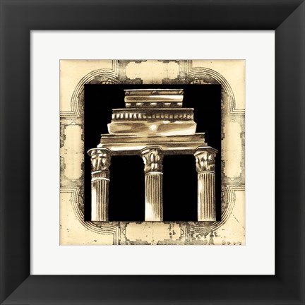 Framed Small Architectural Schema III Print