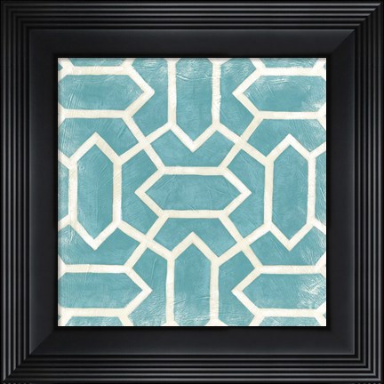 Framed Small Modern Symmetry V Print