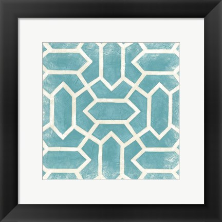 Framed Small Modern Symmetry V Print