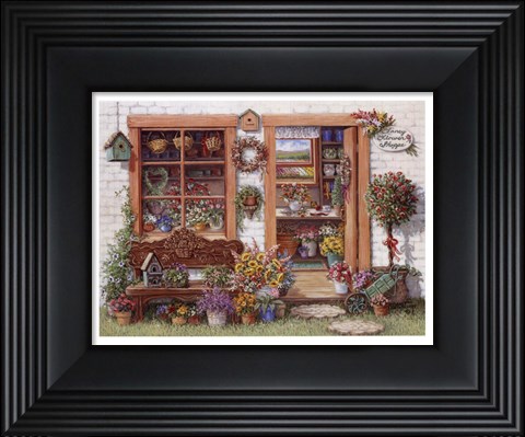 Framed Fancy Flower Shoppe Print