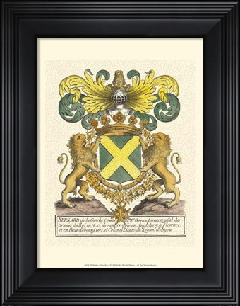 Framed Noble Heraldry I Print