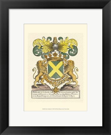 Framed Noble Heraldry I Print