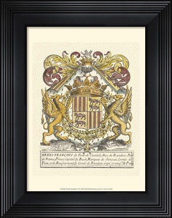 Framed Noble Heraldry II Print