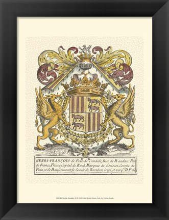 Framed Noble Heraldry II Print
