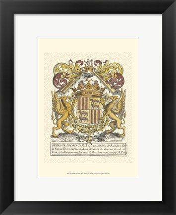 Framed Noble Heraldry II Print