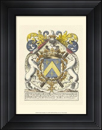 Framed Noble Heraldry IV Print