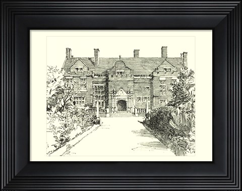 Framed English Architecture I Print