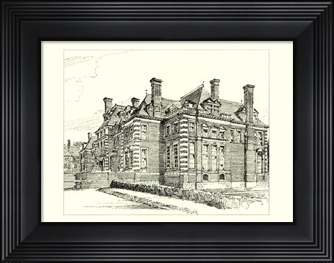 Framed English Architecture II Print