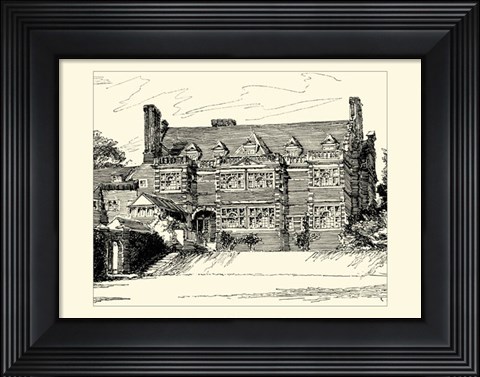 Framed English Architecture III Print
