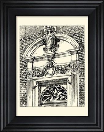 Framed English Architecture IV Print