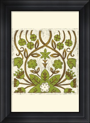 Framed Small Lotus Tapestry I Print