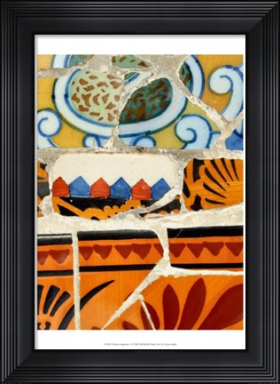 Framed Mosaic Fragments II Print