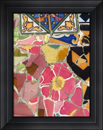 Framed Mosaic Fragments III Print
