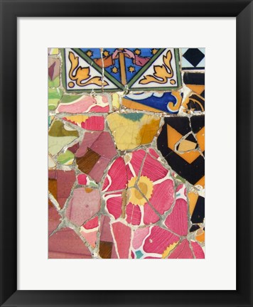 Framed Mosaic Fragments III Print