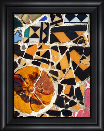 Framed Mosaic Fragments IV Print