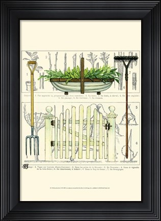 Framed Garden Gate II Print