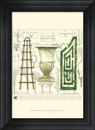 Framed Garden Maze Print