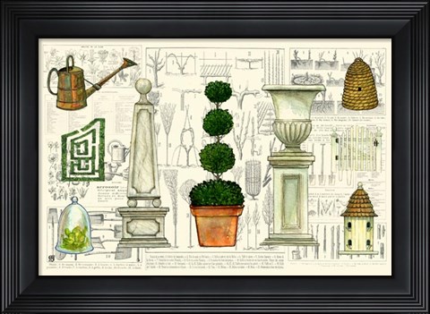 Framed Garden Collection II Print
