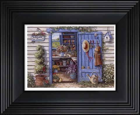 Framed Welcome To My Garden Print