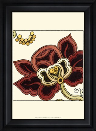 Framed Small Paprika Floral II Print