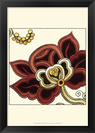 Framed Small Paprika Floral II Print