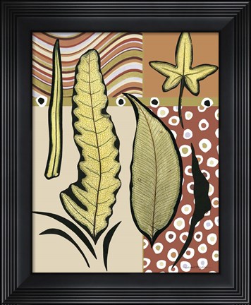 Framed Go Go Leaves I Print