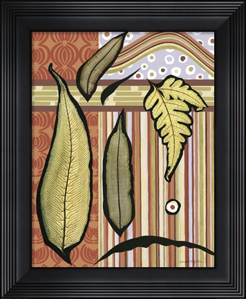 Framed Go Go Leaves II Print