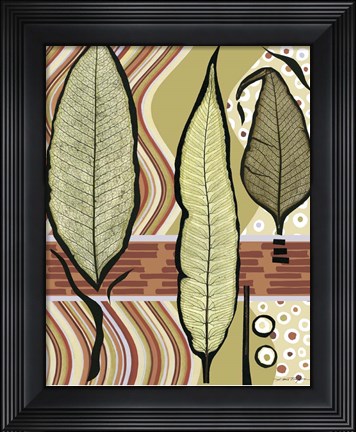 Framed Go Go Leaves III Print
