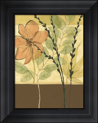 Framed Printed Tranquil Garden II Print