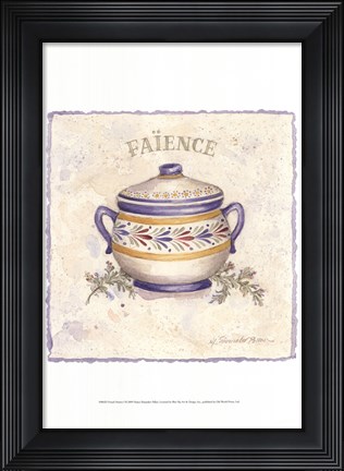Framed French Pottery I Print
