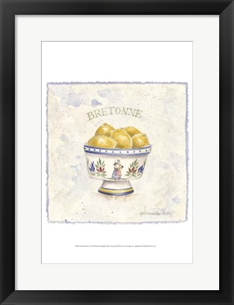 Framed French Pottery II Print
