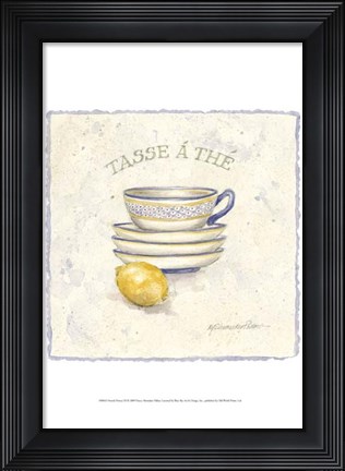 Framed French Pottery III Print
