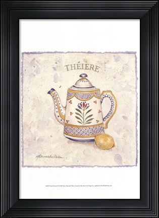 Framed French Pottery IV Print