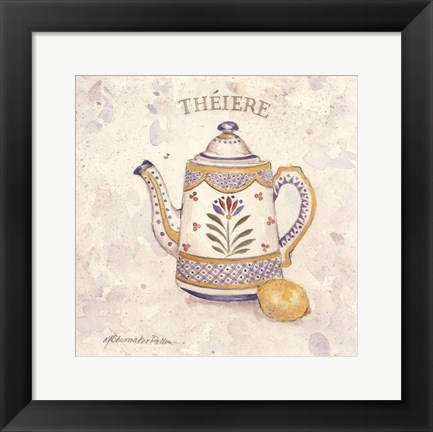 Framed French Pottery IV Print