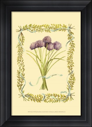 Framed Chives Print