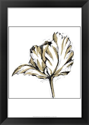Framed Small Tulip Sketch III Print