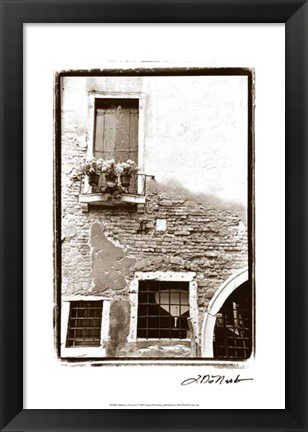 Framed Balcony Flowers Print