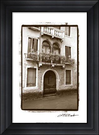 Framed Balcony Doorway Print