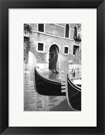 Framed Resting Gondolas Print