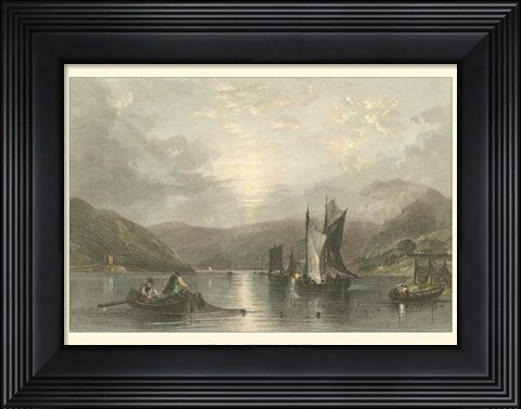 Framed Pastoral Riverscape II Print