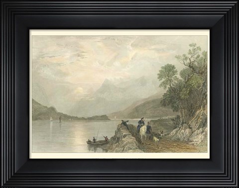 Framed Pastoral Riverscape III Print