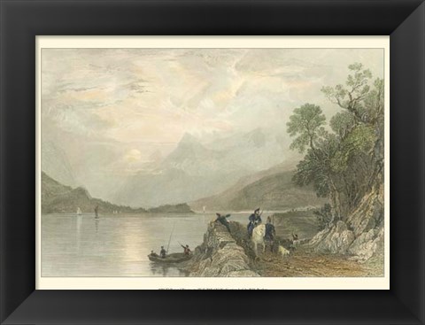 Framed Pastoral Riverscape III Print