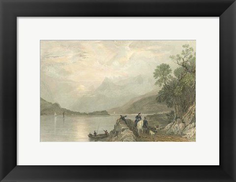 Framed Pastoral Riverscape III Print